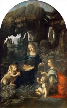 Religieuse œuvres - Madonna of the Rocks 3 Léonard de Vinci Catholique chrétien